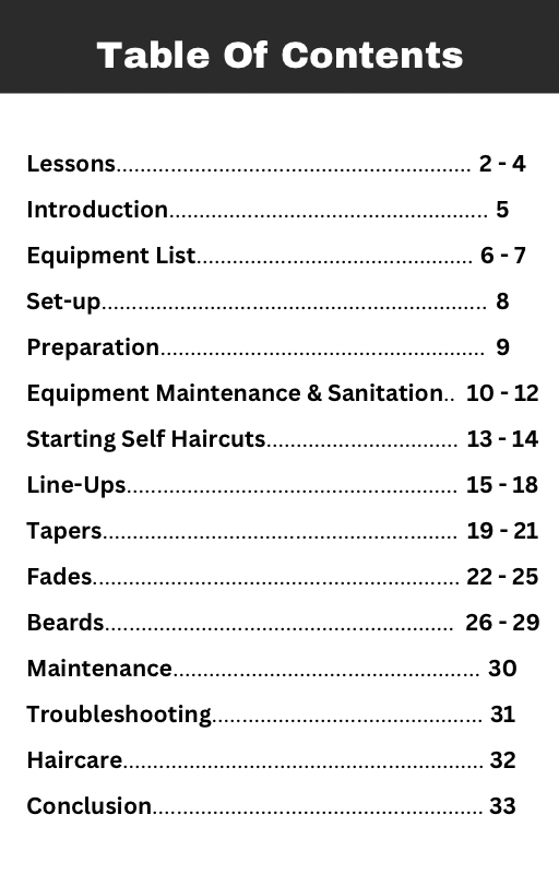 The Self Haircut Master Guide